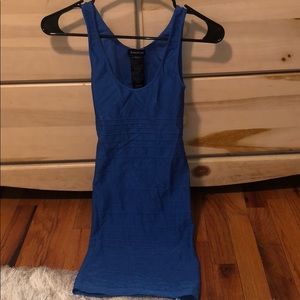 Blue bodycon bandage dress
